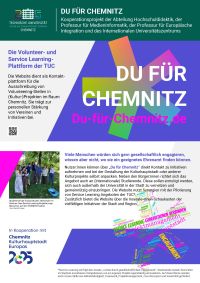 Poster Volunteer-Website - Du für Chemnitz