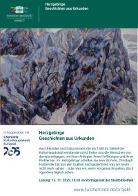 Poster Herzgebirge – Geschichten aus Urkunden