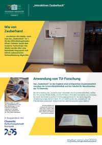 Poster Zauberbuch - Digitale Buchzeitreise in die Geschichte der (Universitäts-)Stadt Chemnitz