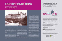 Photo: Memorial plaque Ernestine Minna Simon © frauenorte-sachsen.de