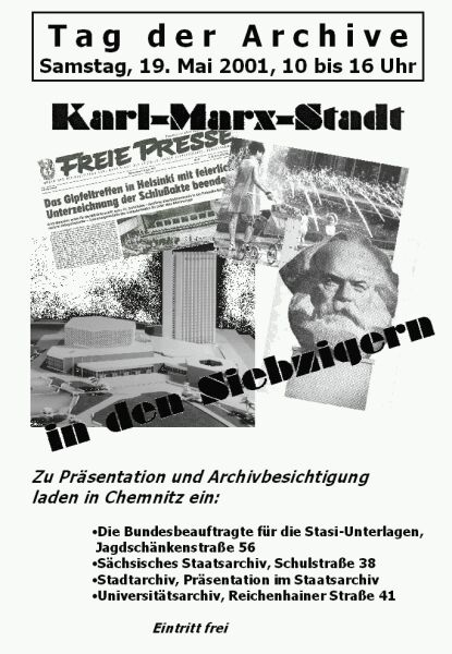 Plakat zum Tag der Archive