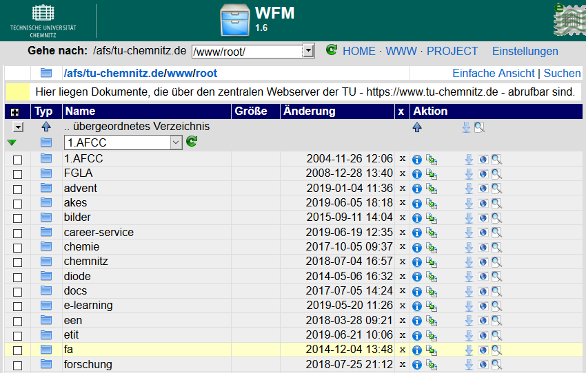 WFM Dateimanager