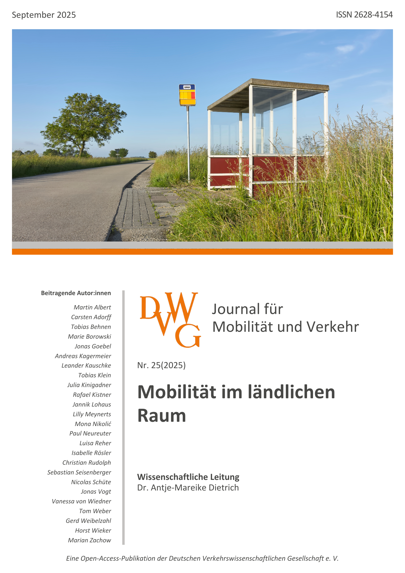 Cover Journal für Mobilität und Verkehr 2025