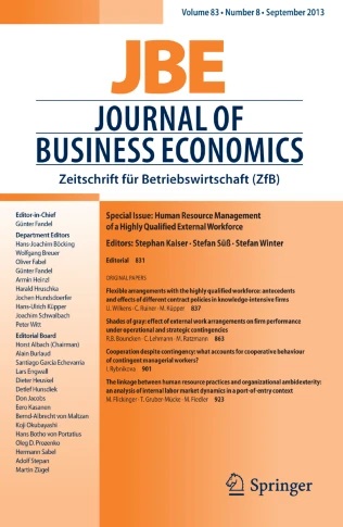 Cover journal of business economics