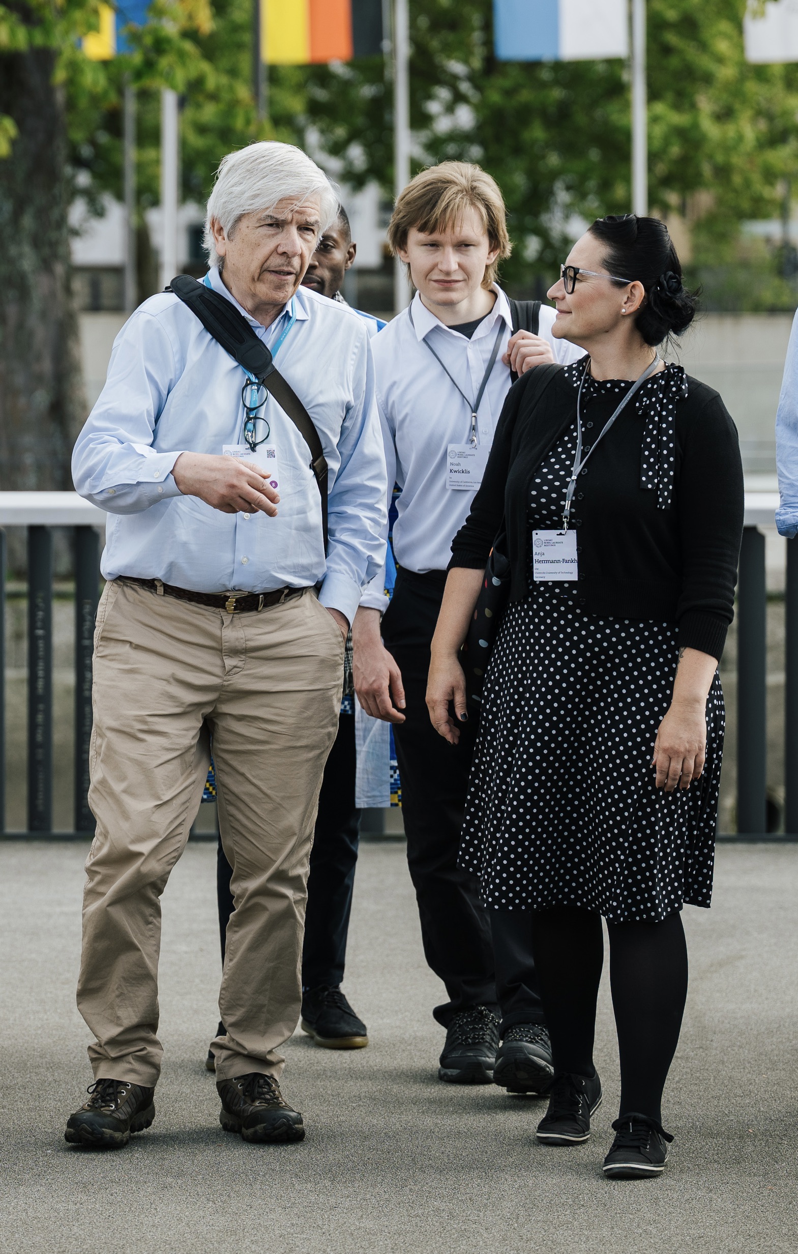Anja auf dem Nobelpreisträgertreffen in Lindau