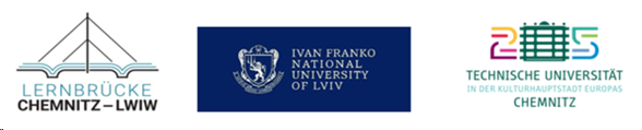Logo Lernbrücke Chemnitz, Ivan Franko national univerity of liviv und TU Chemnitz