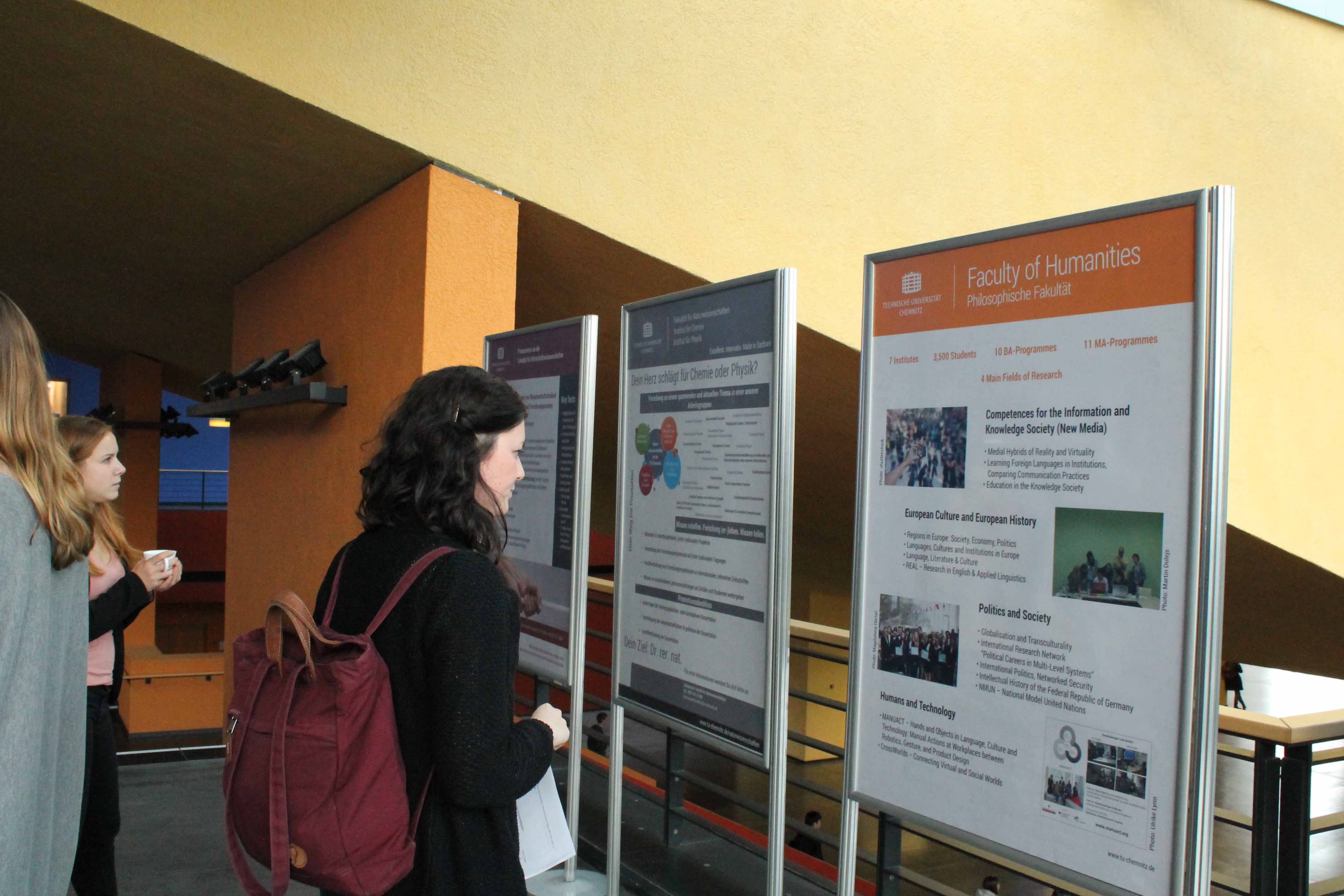 Poster presentation of the faculties of TU Chemnitz