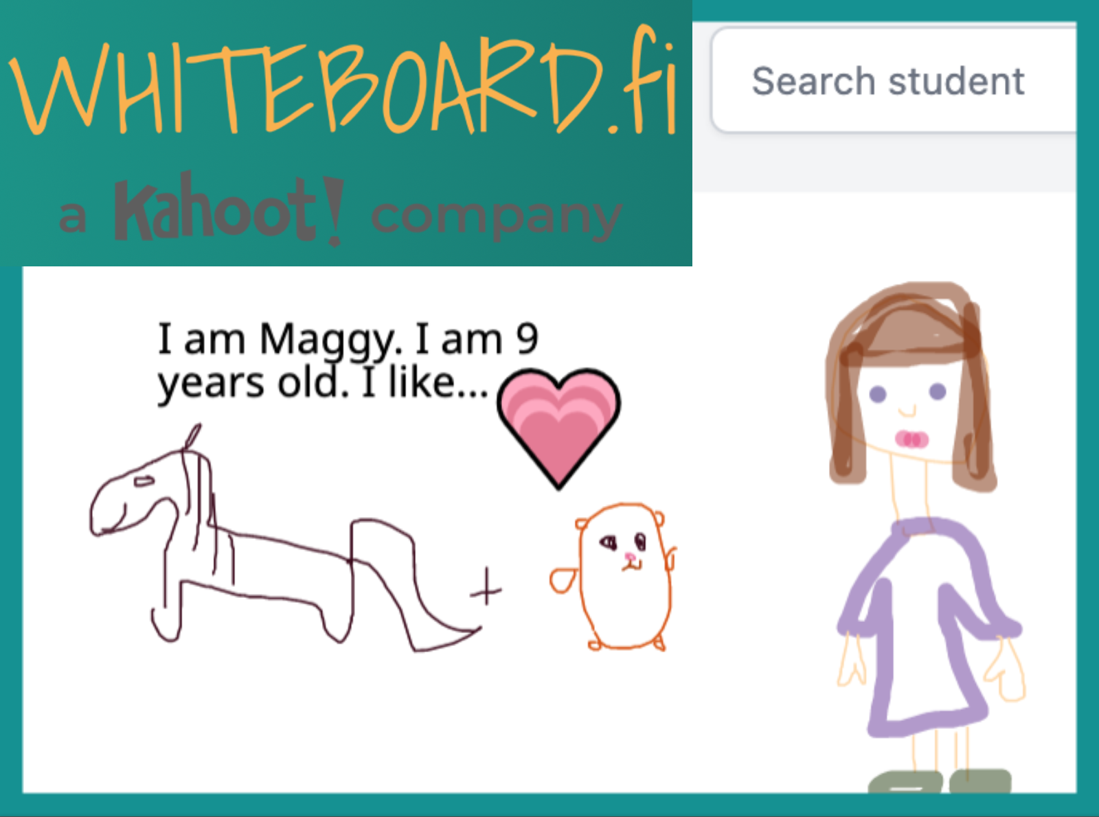 Das Bild zeigt einen Screenshot eines Whiteboards erstellt mit kahoot aus der AG English with Digital Tools 
